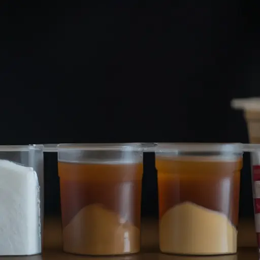 סוגים שונים של ממתיקים עם אייס קפה ברקע